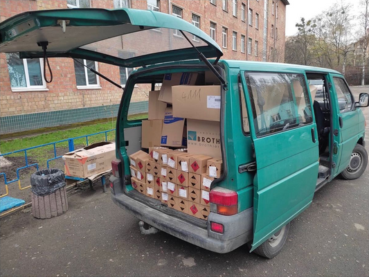 Medical Aid Delivered To Hospitals In Ukraine